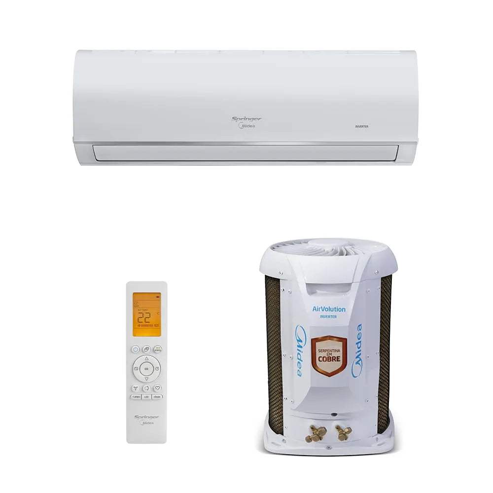 Ar Condicionado Split Hi Wall Inverter Springer Midea Airvolution Connect 9.000 Btus Frio 220v R-32