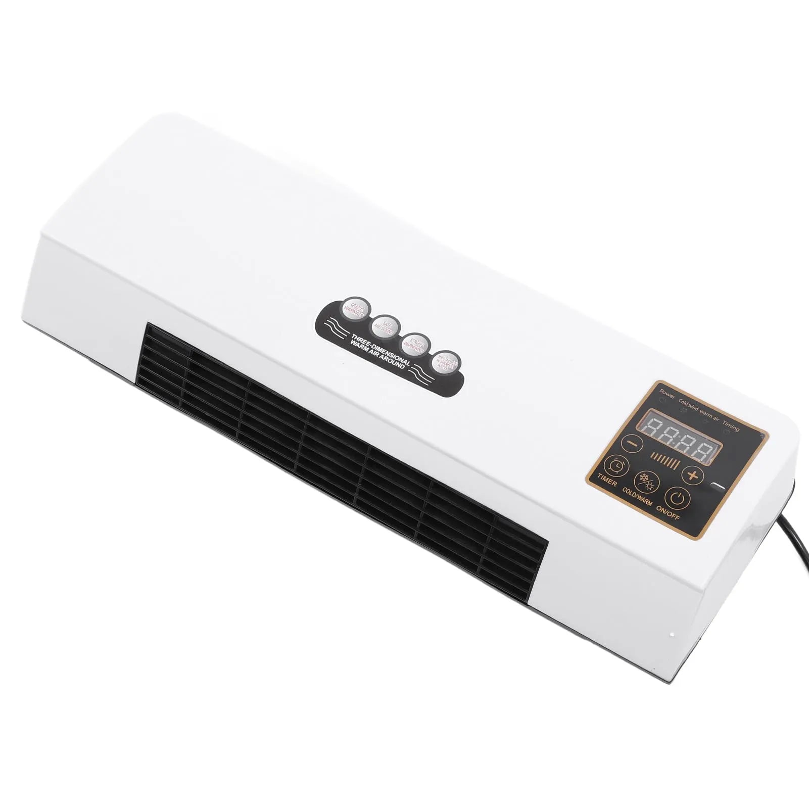 Condicionador de Ar Montado na Parede, Mini Móvel Portátil da Máquina do Calefator de Ar Montado na Parede para o Quarto (Plugue UE 220 V)