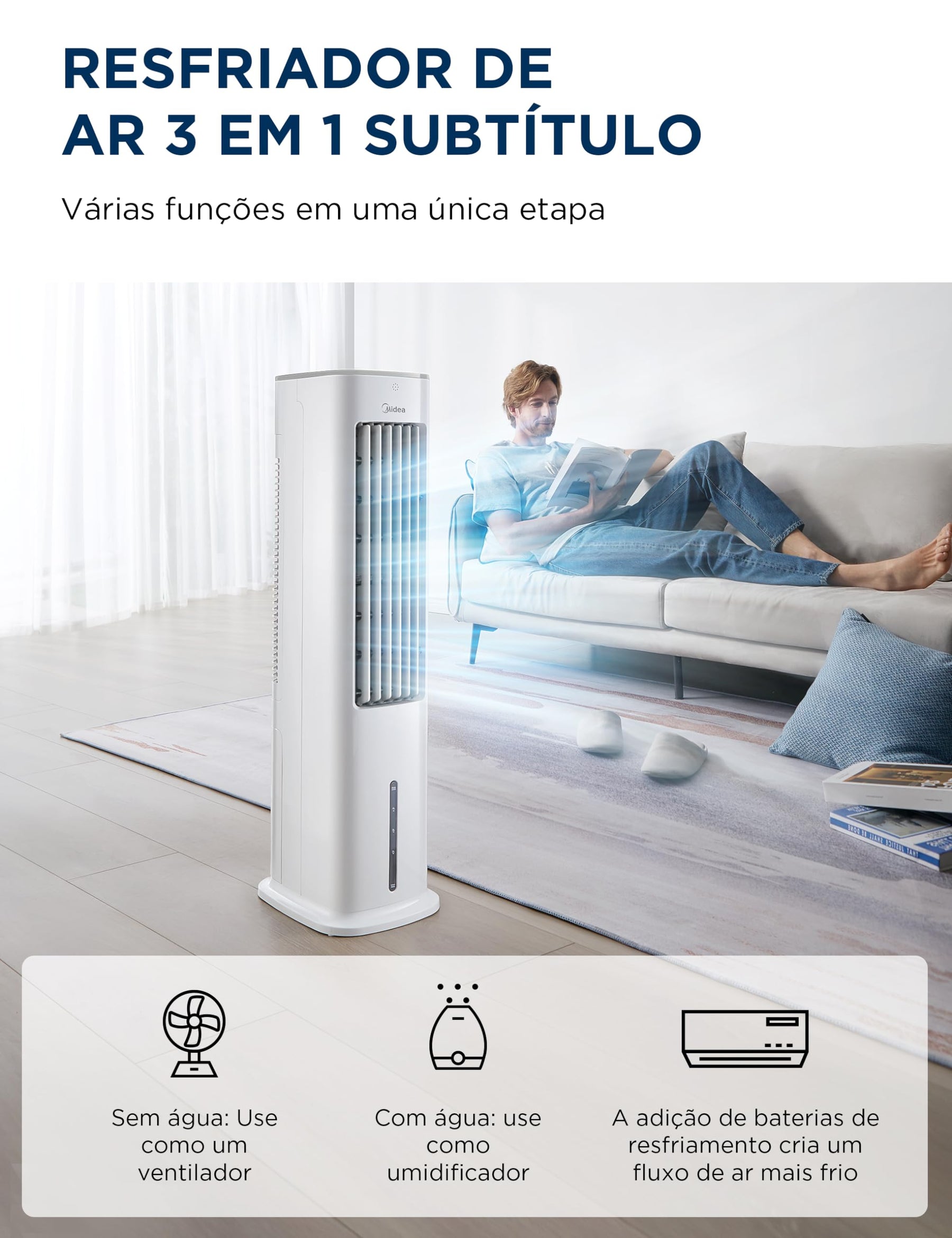 Climatizador de Ar Digital Midea 127V 60Hz