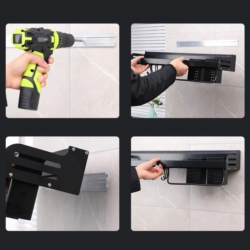 Prateleira para Cozinha em Aço Inox Multifuncional Lenogue - Casa Amarela
