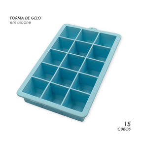 Forma de Gelo - 15 cubos - Casa Amarela