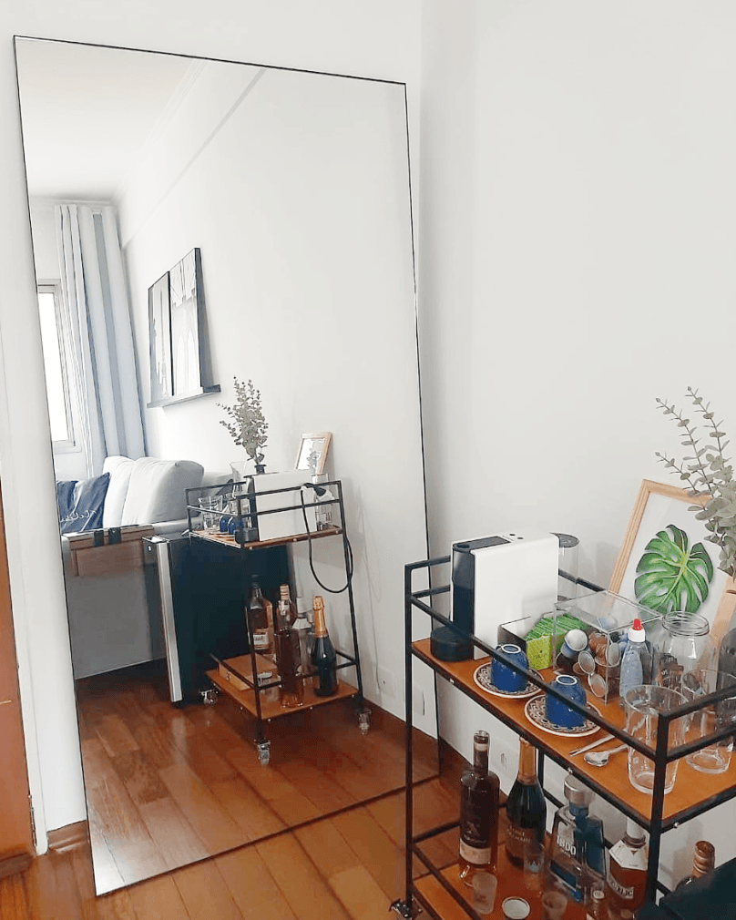 Espelho de Chão Light 1,82x0,90 cm - Casa Amarela