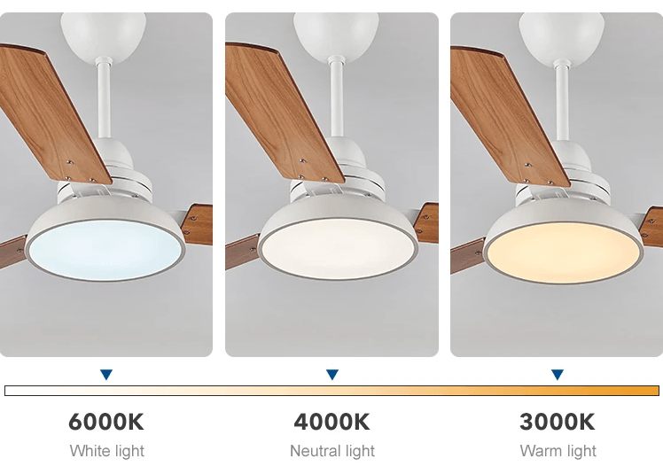 Ventilador de teto moderno com Luminária - ZenithBreeze Street - Casa Amarela