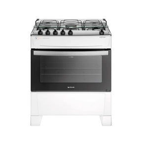 5 Bocas Branco com Mesa Inox Atlas Atenas Bivolt