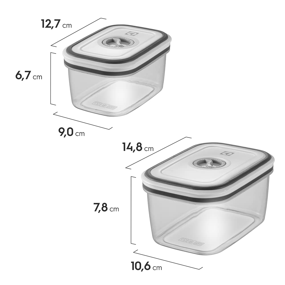 Electrolux, Pote Hermetico, 12 unidades, A23122901, cinza