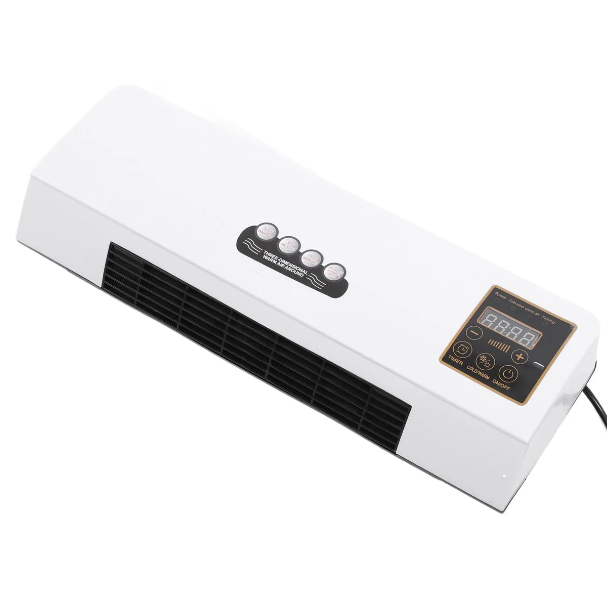 Condicionador de Ar Montado na Parede, Mini Móvel Portátil da Máquina do Calefator de Ar Montado na Parede para o Quarto (Plugue UE 220 V)
