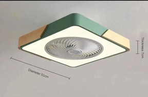 Luminária de teto decorativa com ventilador integrado - Ventiluz Street Design - Casa Amarela