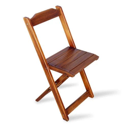 Jogo de Mesa com 2 Cadeiras Dobravel 60x60 para Area Gourmet - Imbuia - Casa Amarela