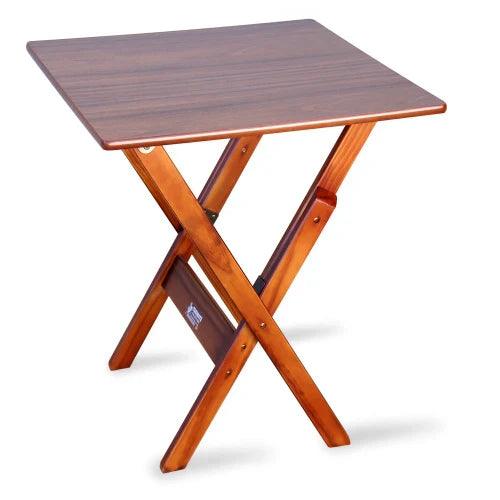 Jogo de Mesa com 2 Cadeiras Dobravel 60x60 para Area Gourmet - Imbuia - Casa Amarela