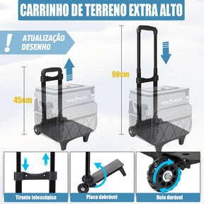 INSMEER Coolers e Bolsas Térmicas Com Rodas - 40 Litros.