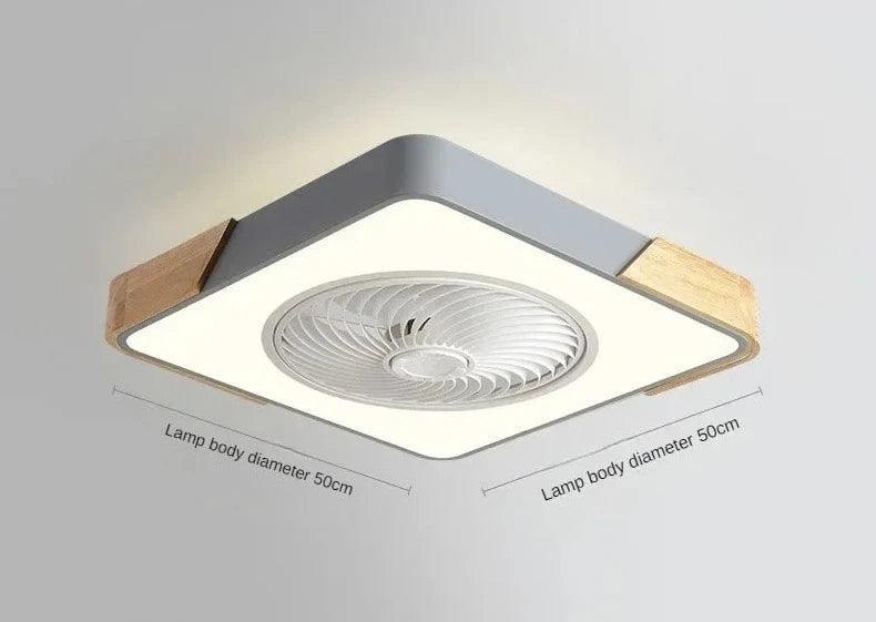 Luminária de teto decorativa com ventilador integrado - Ventiluz Street Design - Casa Amarela