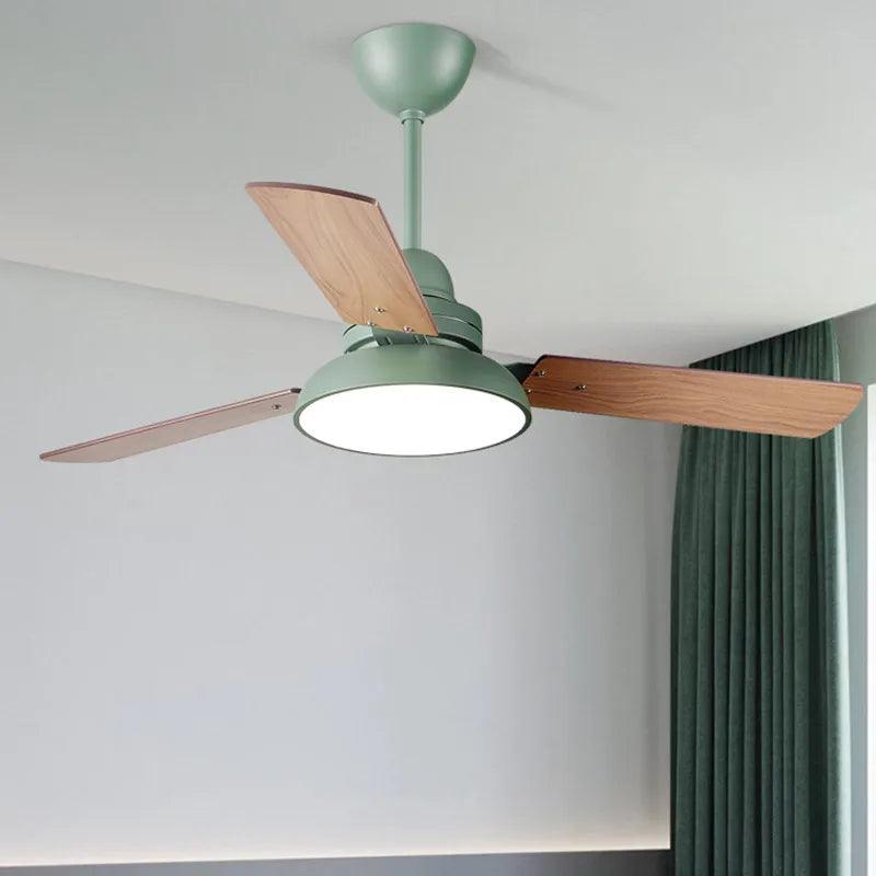 Ventilador de teto moderno com Luminária - ZenithBreeze Street - Casa Amarela