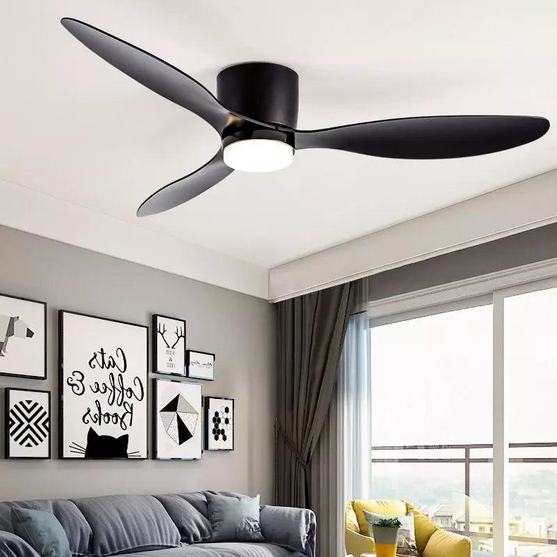 Ventilador de teto moderno com controle remoto - ZenithBreeze - Casa Amarela