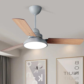 Ventilador de teto moderno com Luminária - ZenithBreeze Street - Casa Amarela