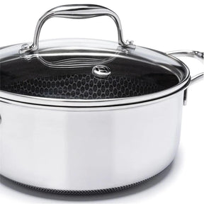 CAÇAROLA EM AÇO INOX 24 CM HIVE - Casa Amarela