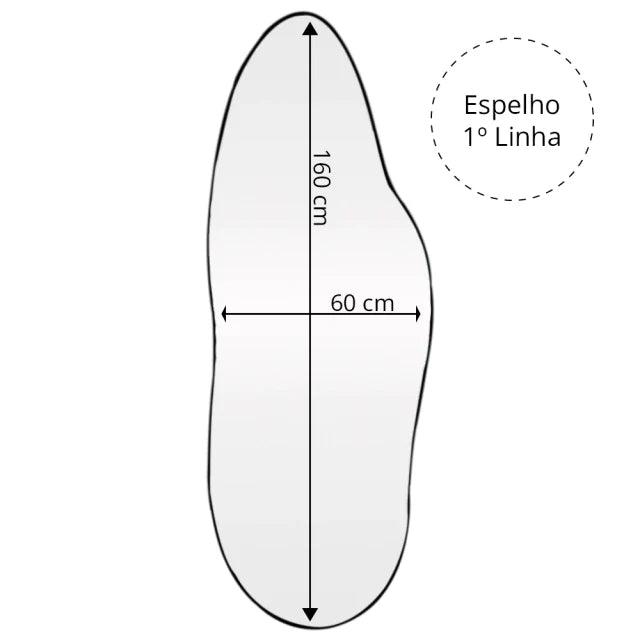 Espelho Corpo Inteiro Majestoso 160x60cm - Casa Amarela