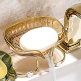 Suporte Saboneteira Com Drenagem Decorativa - Casa Amarela
