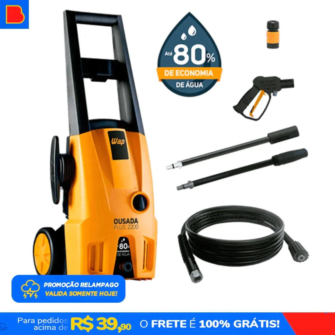 Lavadora de Alta Pressão e Desobstruidora WAP - Ousada Plus Ultra 2200 1500W 1750PSI + Brinde Exclusivo - Casa Amarela