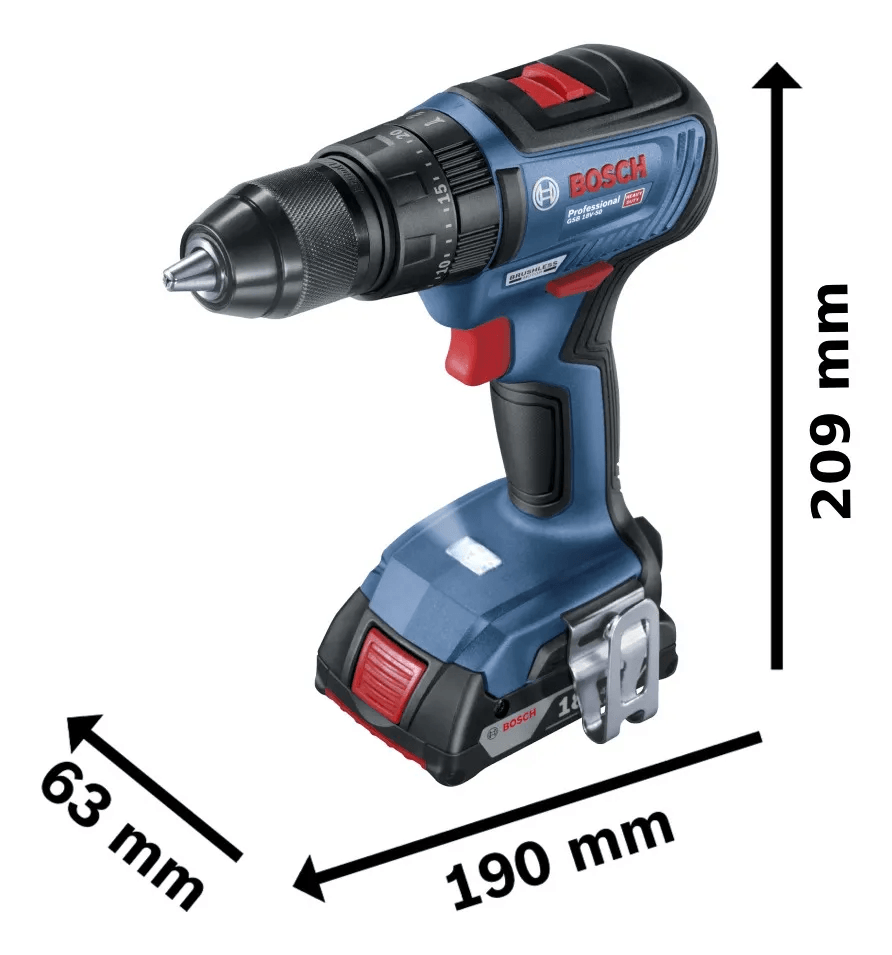 PARAFUSADEIRA FURAD IMPCTO 18V BOSCH GSB 18V-50 BRUSH + ACES Month sold 2530 - Casa Amarela