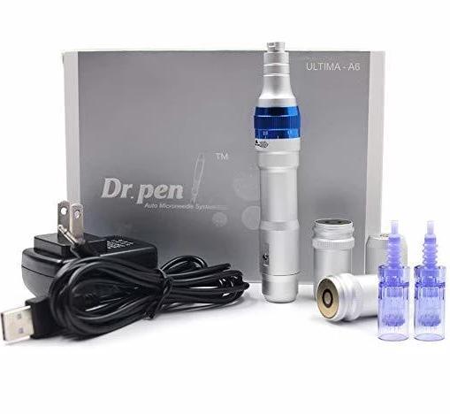 Dr.Pen® A6 Wirelles(Sem Fio) - Caneta DermaPen Microagulhamento Profissional 2 Cartuchos - Casa Amarela